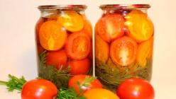 Консервированные желтые помидоры — рецепт с фото